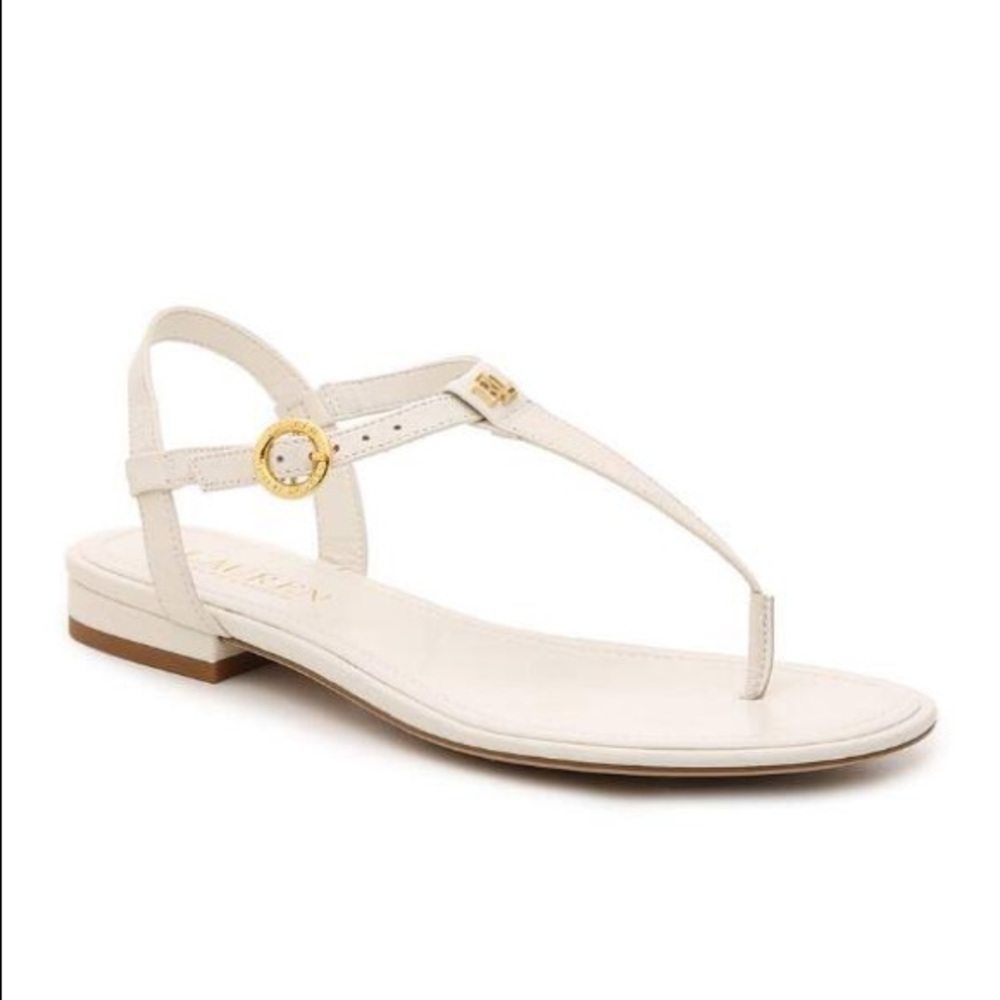 Lauren by Ralph Lauren Women's Cream Olivea Sandal